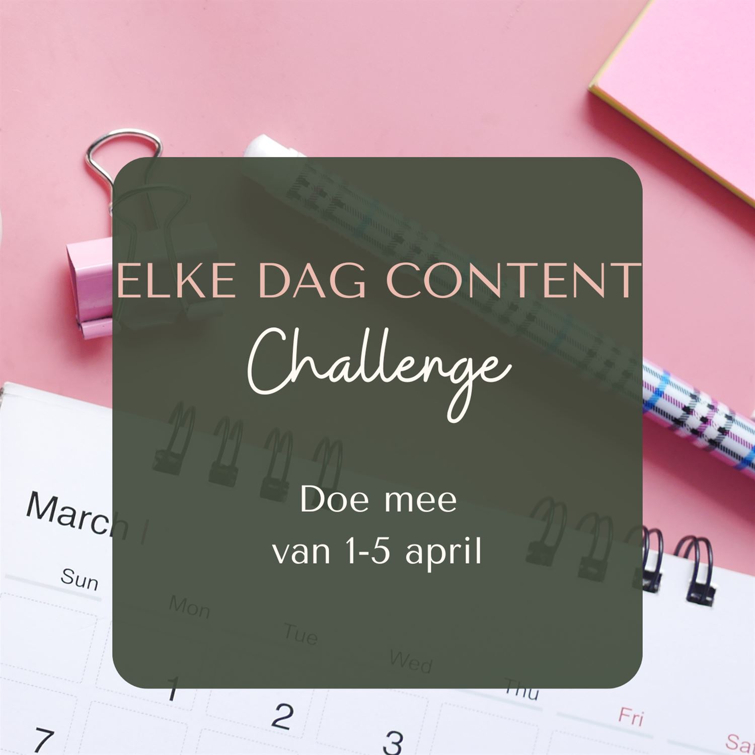 #245 In één week genoeg inspiratie voor de hele maand april? Doe mee! Artwork